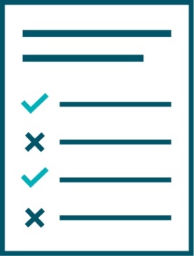 A Code of Conduct document showing a list with ticks and crosses.